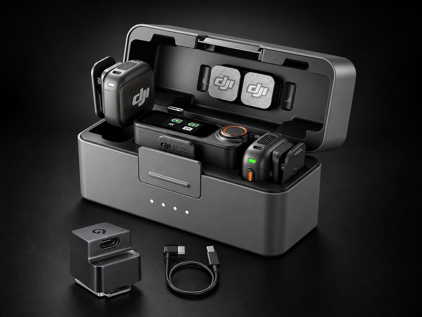 DJI Mic 3 (2 TX + 1 RX + Estuche De Carga)